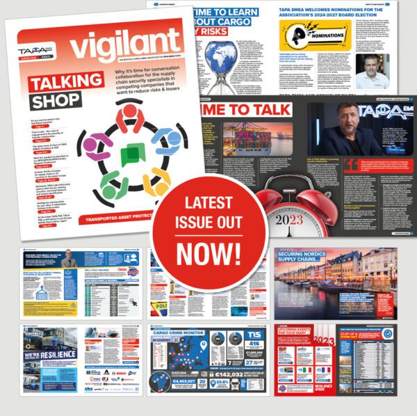 Welcome to the August 2023 Edition of TAPA EMEA’s Digital Magazine, Vigilant. 