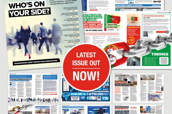 The latest issue of TAPA EMEA’s Vigilant e-Magazine is out now. 