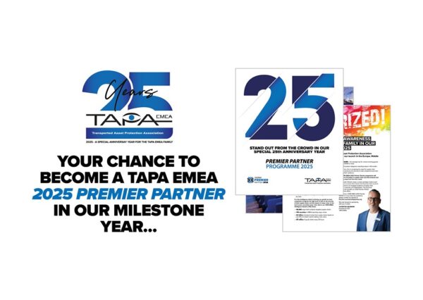 Places are Going Fast … Act Now if You Want to be a TAPA EMEA 2025 Premier Partner  