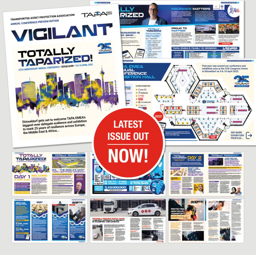 Latest Issue of Vigilant Out Now – TAPA EMEA